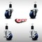 Service Caster 3'' SS Solid Poly Wheel Swivel 1-1/2'' Expanding Stem Caster Set 2 Brakes, 4PK SCC-SSEX20S314-SPUS-2-TLB-2-112 - alternate 5